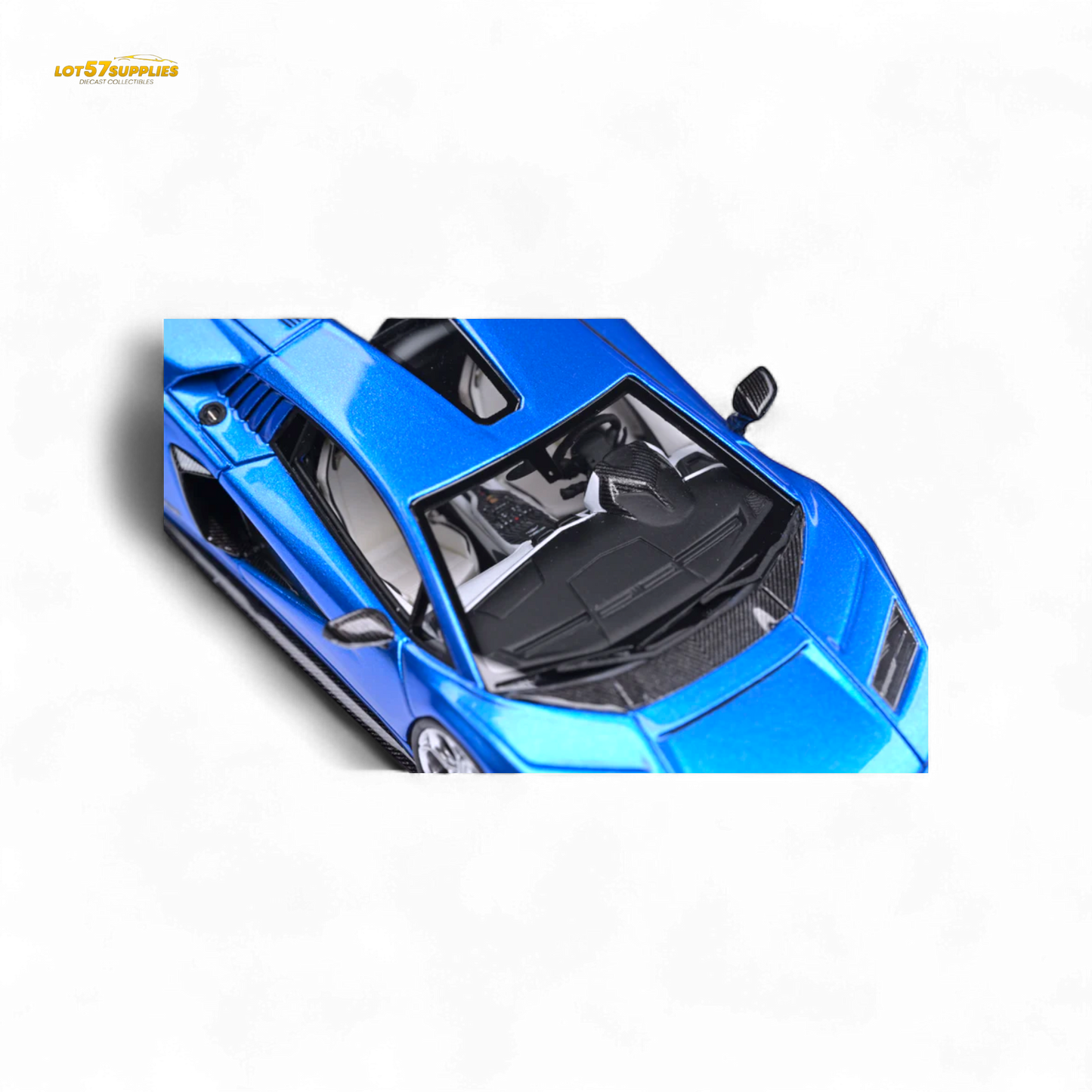 Fuelme Model NEO COUNTACH LPI 800-4 BLU TAHITI DARK BLUE 1:64 Resin