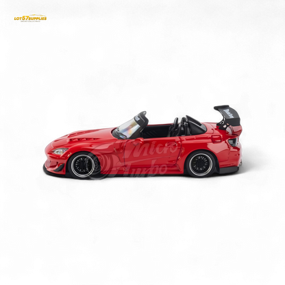 Microturbo Honda S2000 Roadster Pandem Rocket Bunny Aero Kit in Red 1:64