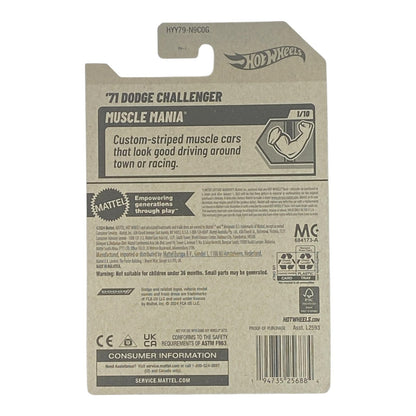 Hot Wheels '71 Dodge Challenger - Muscle Mania Series 1/10