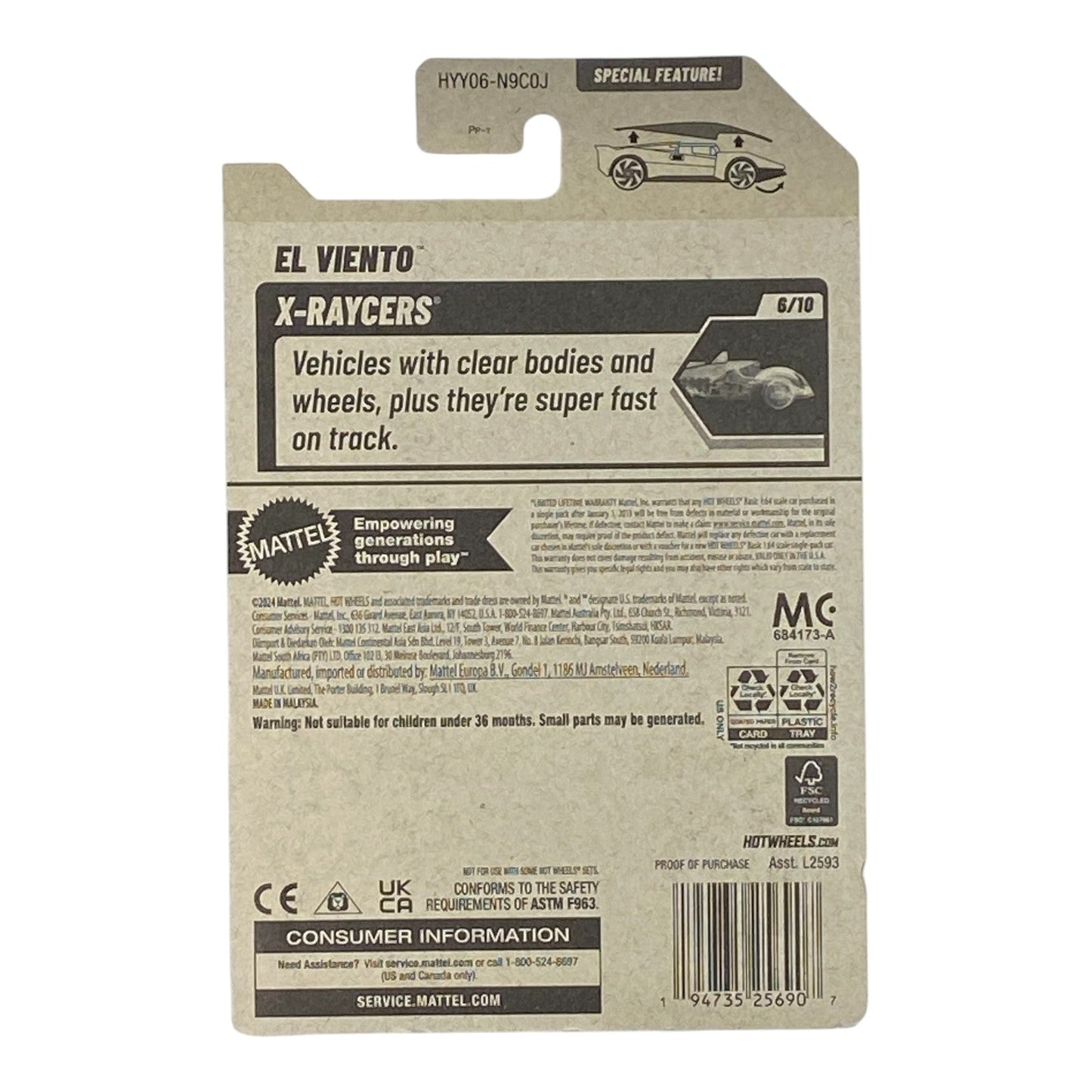 Hot Wheels El Viento - X-Raycers Series 6/10