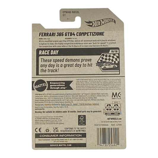 Hot Wheels Ferrari 365 GTB4 Competizione - Race Day Series 10/10