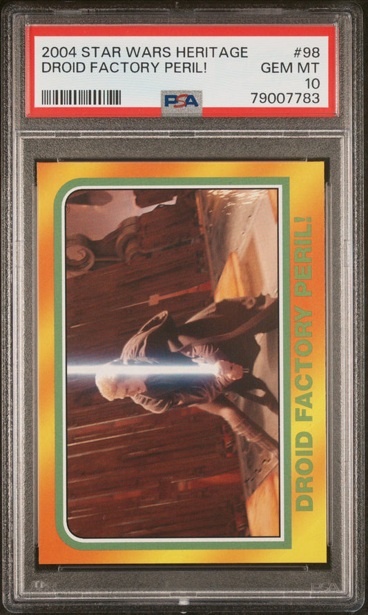 2004 STAR WARS HERITAGE DROID FACTORY PERIL!  #98 - PSA 10