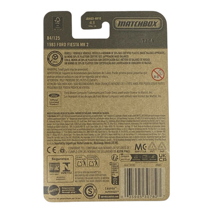 Matchbox 1983 Ford Fiesta MK 2 - 2025 Matchbox Series 84/125