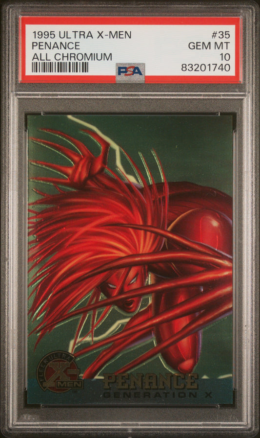 1995 ULTRA X-MEN ALL CHROMIUM PENANCE ALL CHROMIUM #35 - PSA 10