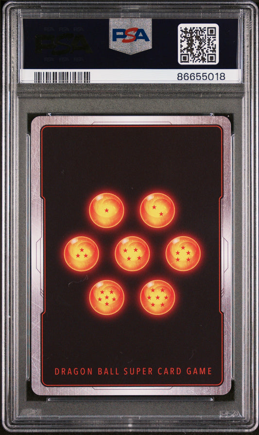 2022 DRAGON BALL SUPER DAWN OF THE Z-LEGENDS SS VEGETA, BRS/STRGTH #P-401 PSA 10