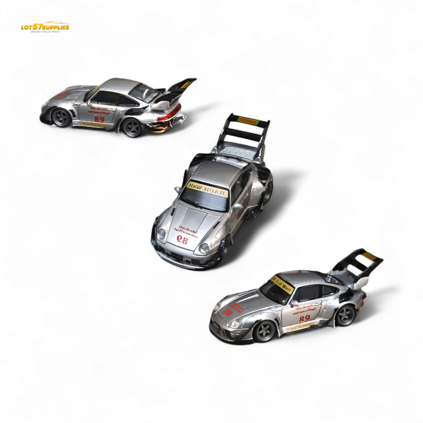 Street Weapon Porsche RWB 993 Double Exhaust Heavenly Livery Higher Tail 1:64