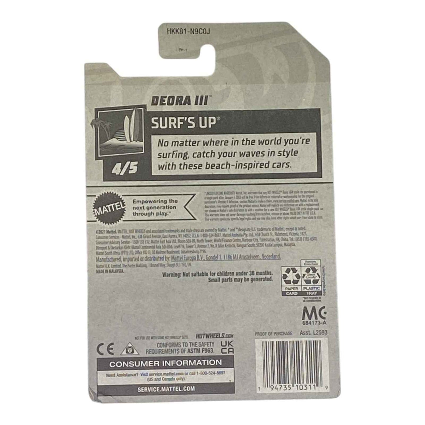 Hot Wheels Deora III - Surf's Up Series 4/5