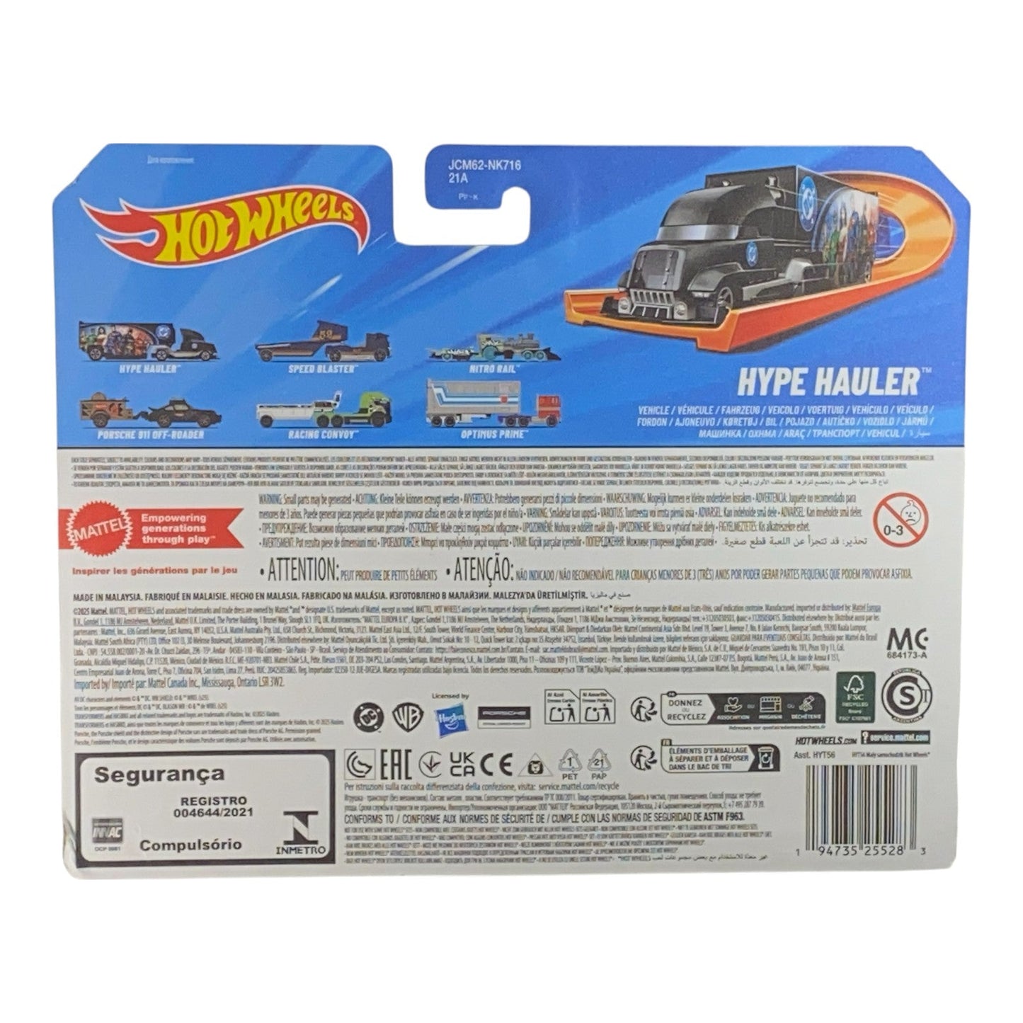 Hot Wheels Hype Hauler - DC Justice League - Track Fleet Series