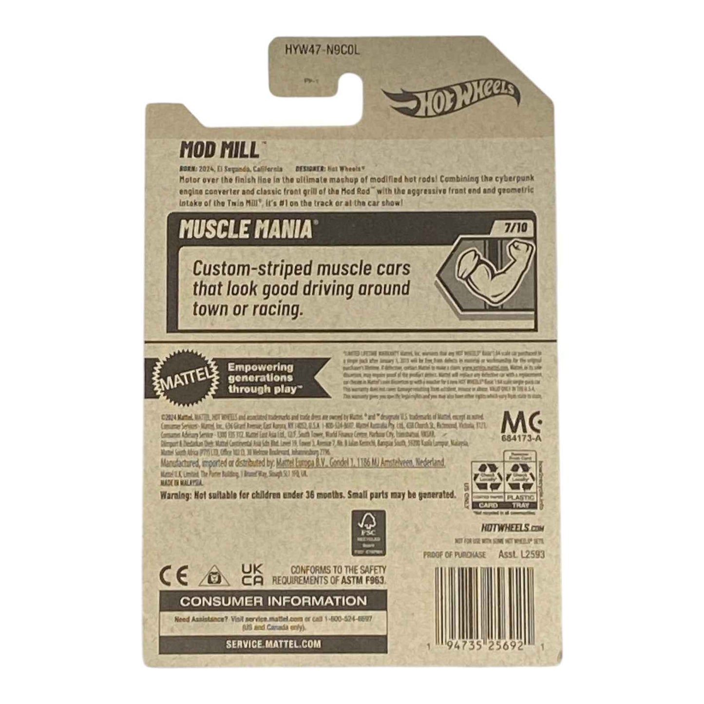 Hot Wheels Mod Mill - Muscle Mania Series 7/10