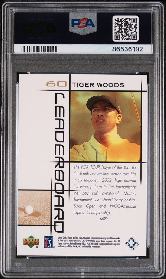 2003 UPPER DECK GOLF TIGER WOODS  #60 - PSA 10