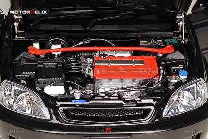 MOTORHELIX Honda Civic Type-R EK9-120 SILVER 1:18