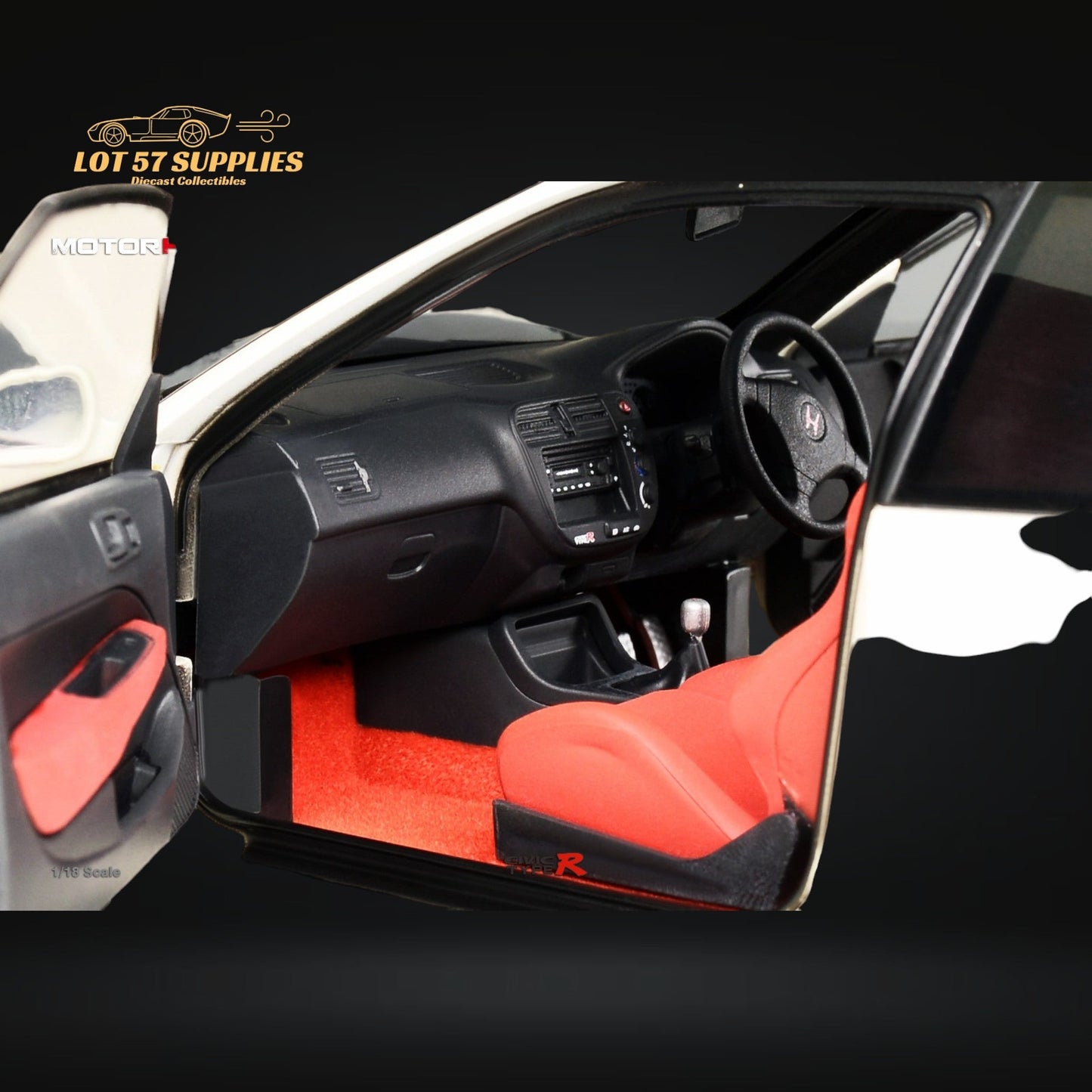 MOTORHELIX Honda Civic Type-R EK9-120 SILVER 1:18