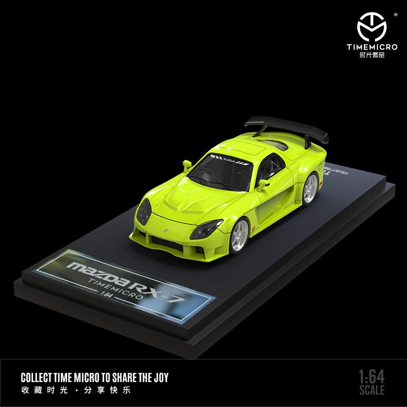 TimeMicro Mazda RX-7 VeilSide BLACK / GREEN / WHITE 1:64