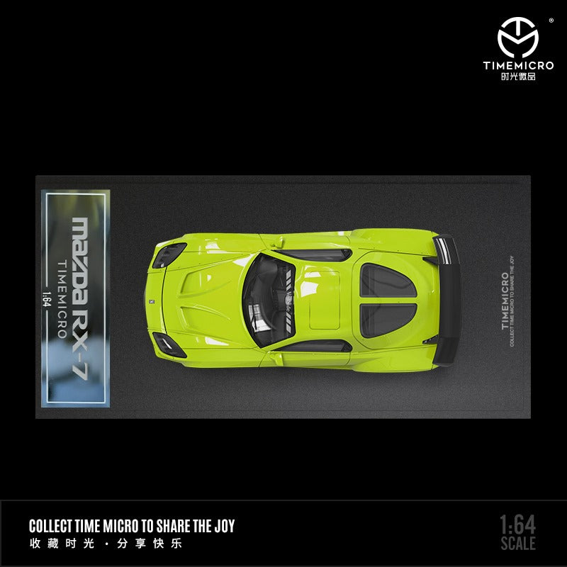 TimeMicro Mazda RX-7 VeilSide BLACK / GREEN / WHITE 1:64