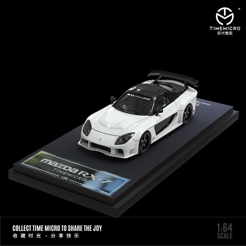 TimeMicro Mazda RX-7 VeilSide BLACK / GREEN / WHITE 1:64