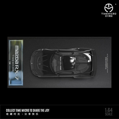 TimeMicro Mazda RX-7 VeilSide BLACK / GREEN / WHITE 1:64