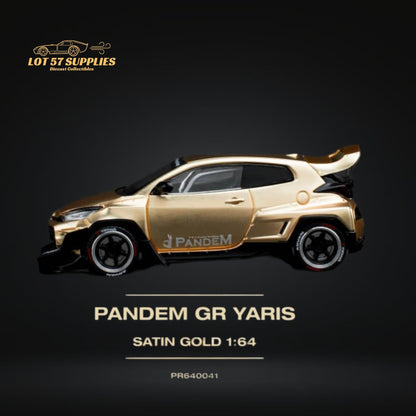 Pop Race Toyota Yaris Pandem GR Satin Gold 1:64 PR6400041