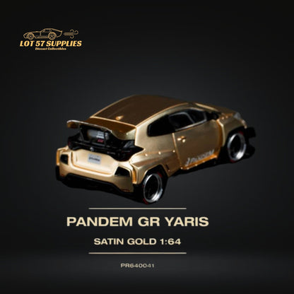 Pop Race Toyota Yaris Pandem GR Satin Gold 1:64 PR6400041