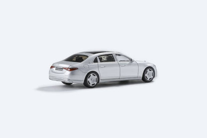 AR BOX 2021 Mercedes-Benz Maybach W223 Matte Silver Licensed Product 1:64