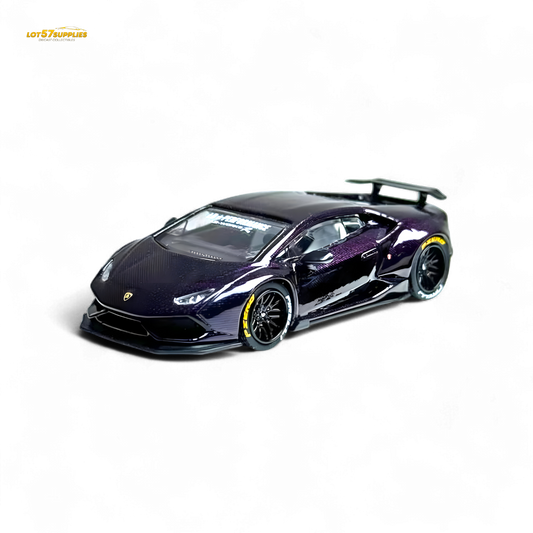 King Model Lamborghini Huracan LP610 LB 1.0 Purple Carbon Fiber 1:64