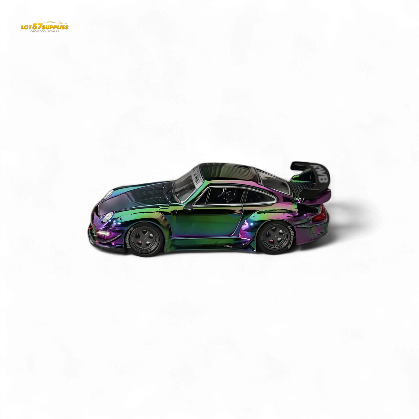Star Model Porsche RWB 993 GT Wing Magic Purple-Green 1:64