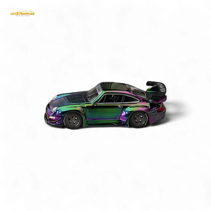Star Model Porsche RWB 993 GT Wing Magic Purple-Green 1:64