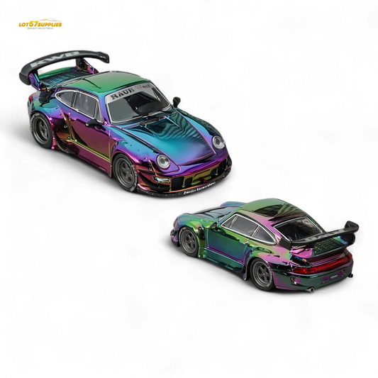 Star Model Porsche RWB 993 GT Wing Magic Purple-Green 1:64