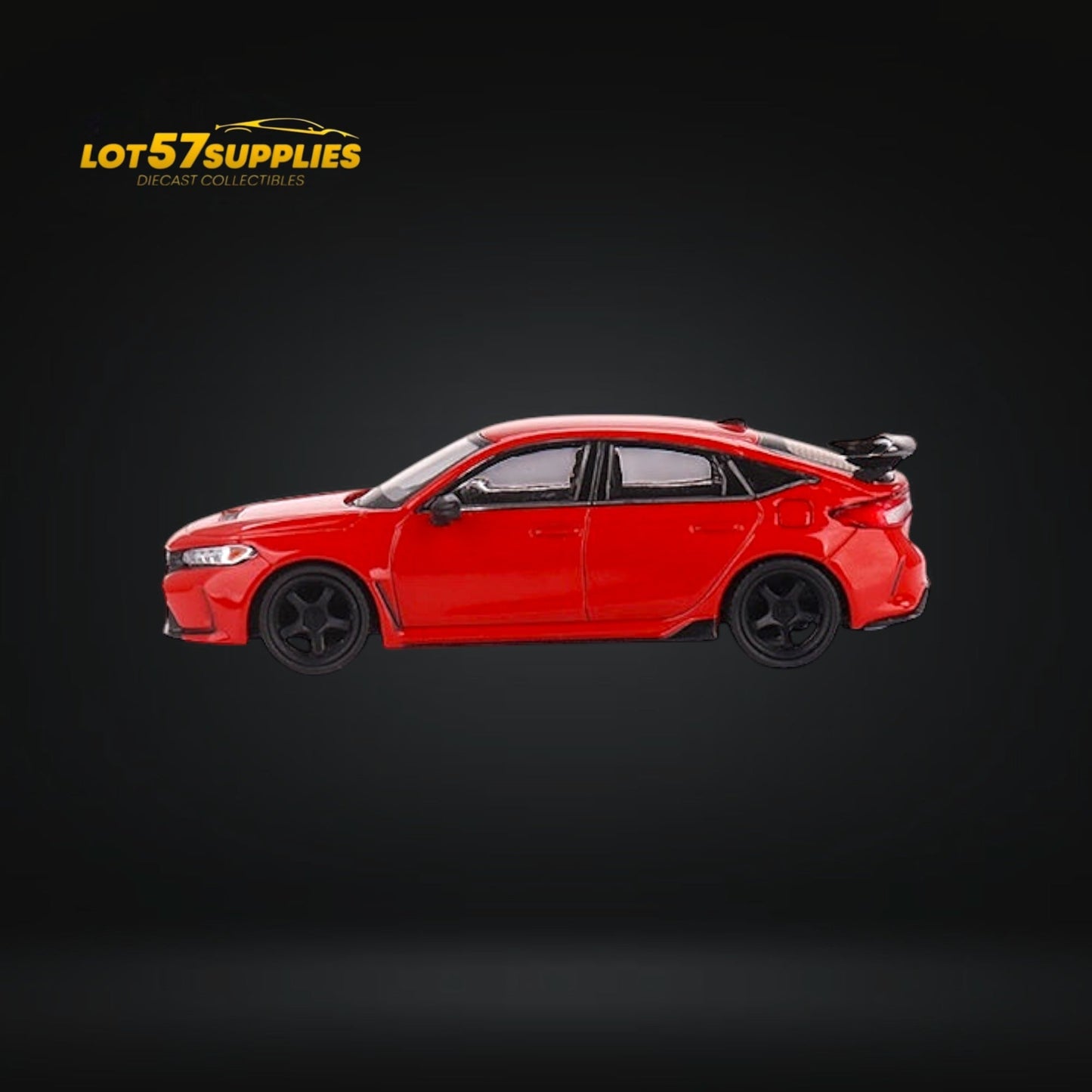 Mini-GT Honda Civic Type R Rallye Red 2023 W/ Advan GT Wheel #546 1:64 MGT00546