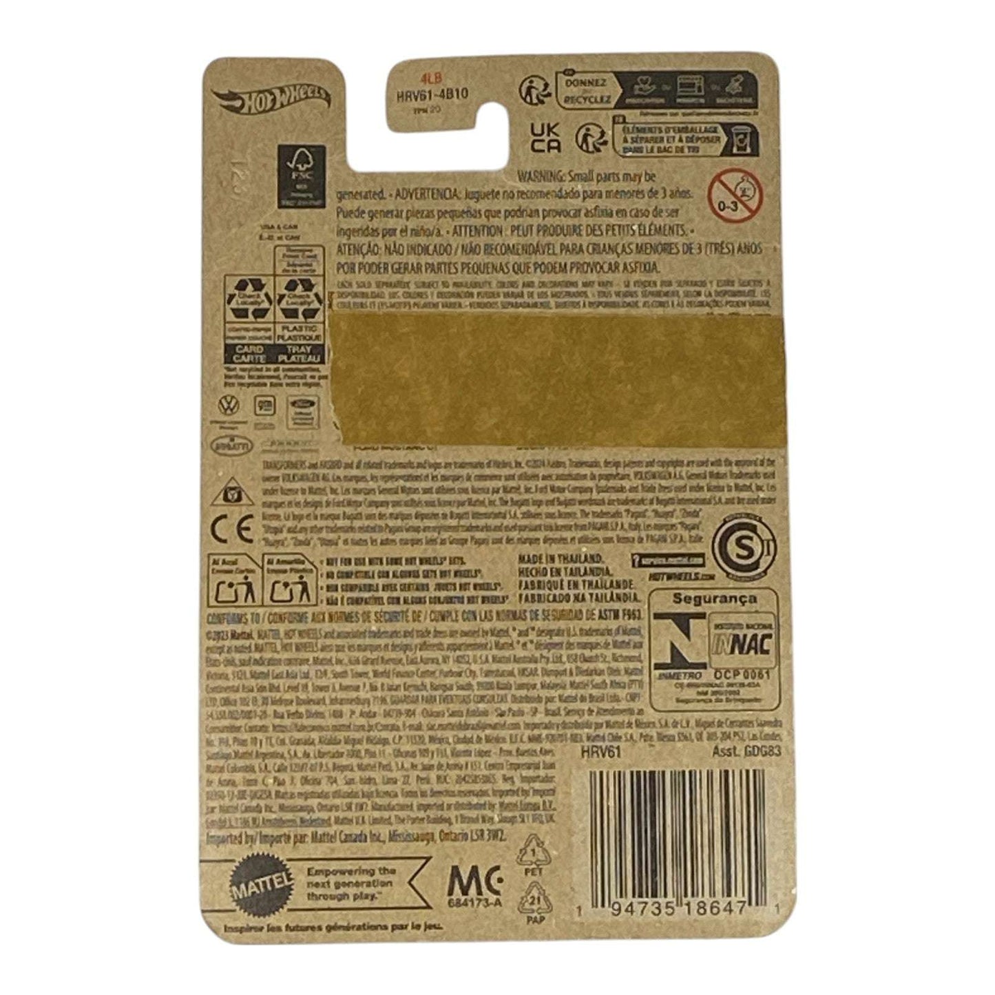 Hot Wheels Bugatti Veyron - Transformers Series 4/5