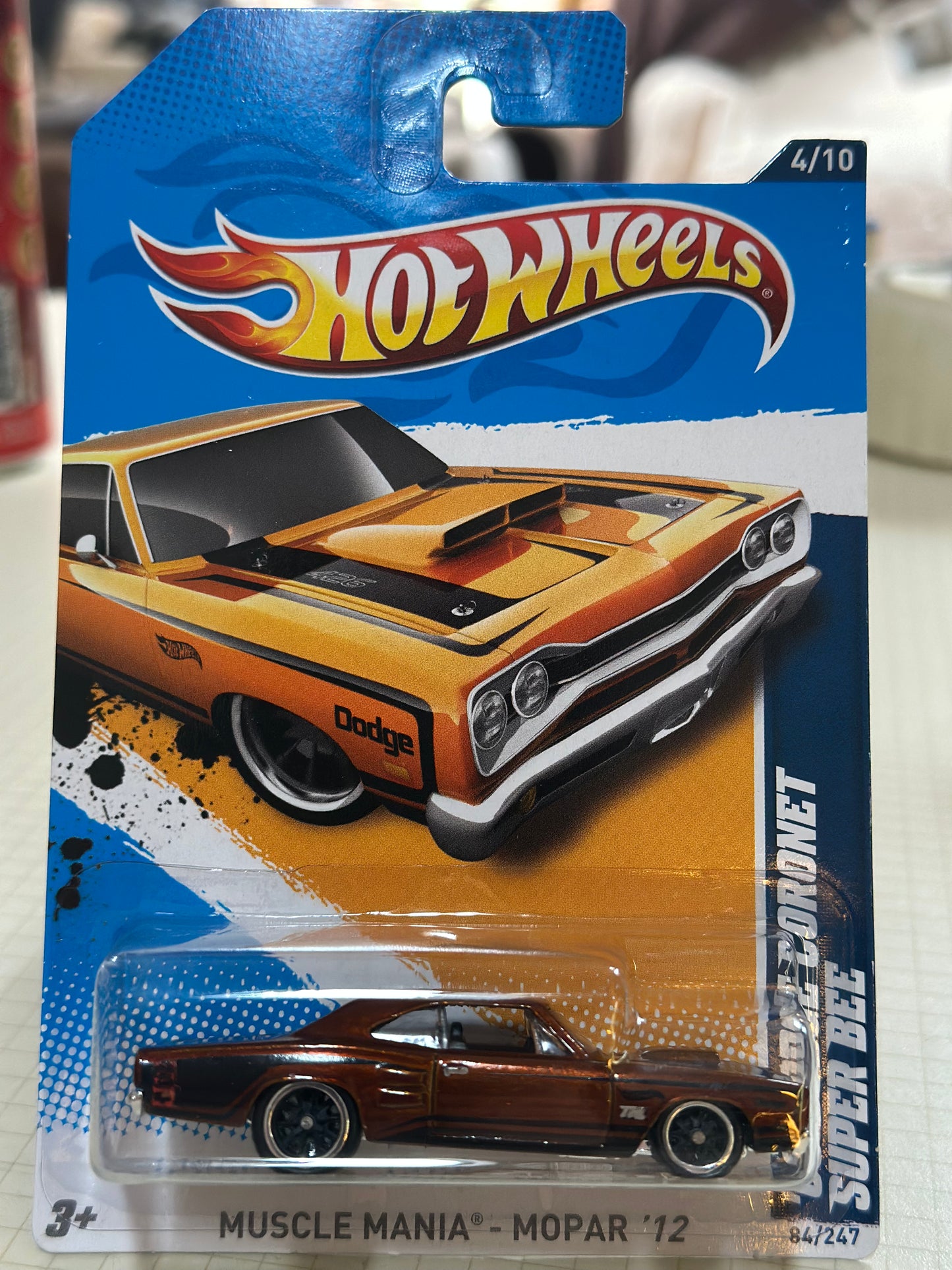 ‘69 Dodge Coronet Super Bee 2012 Hot Wheels Super Treasure Hunts - Rare Base Variation