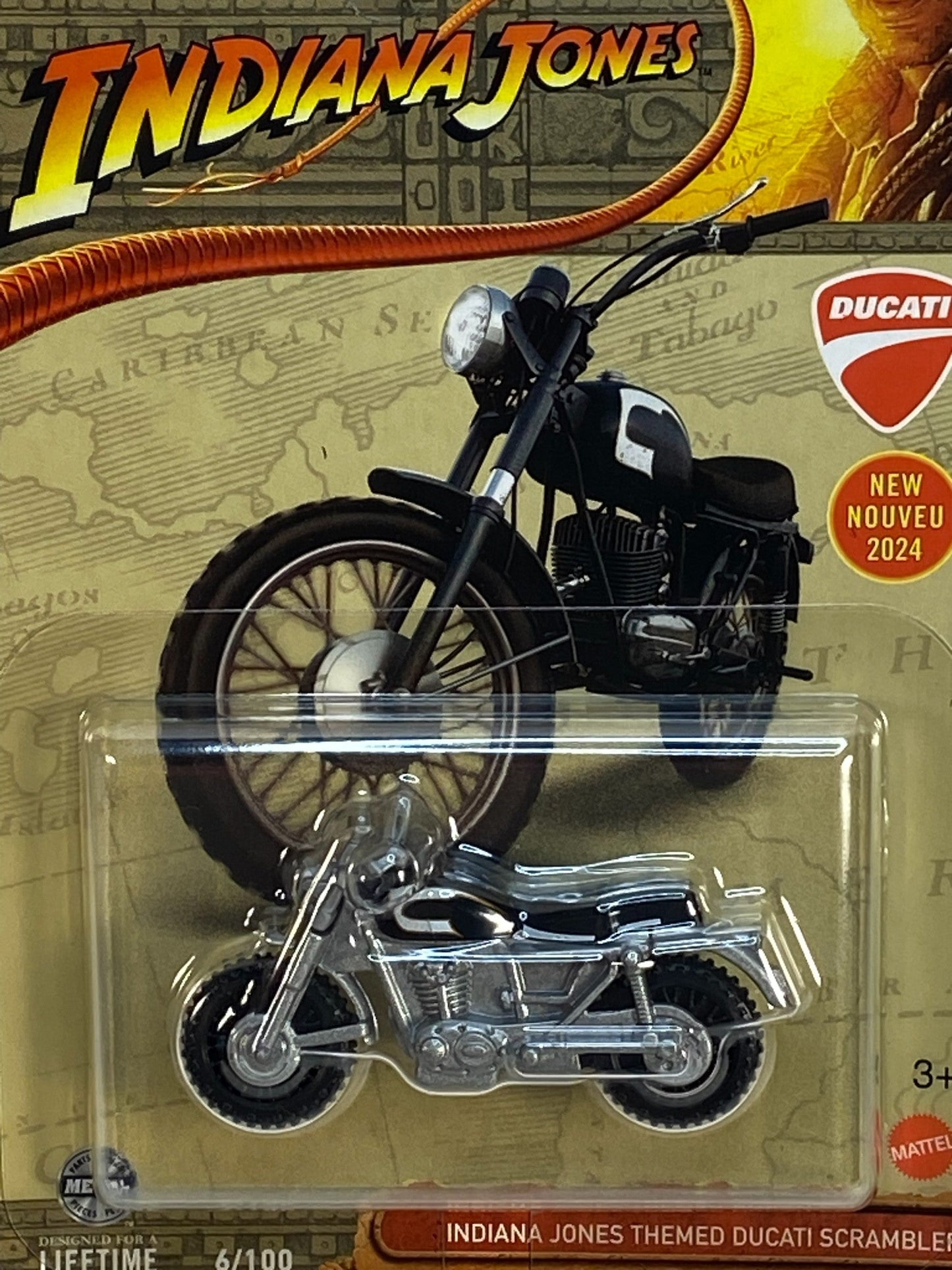 Matchbox Indiana Jones Themed Ducati Scrambler