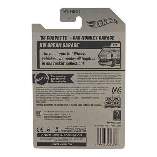 Hot Wheels '68 Corvette - Gas Monkey Garage - HW Dream Garage Series 5/5