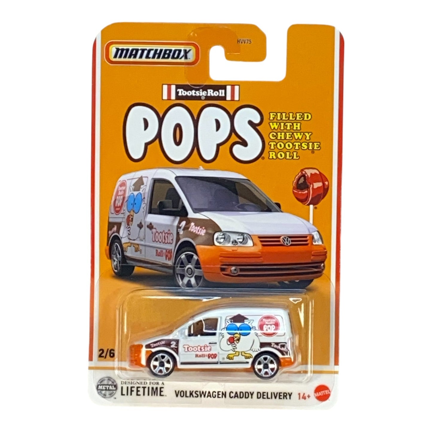 Matchbox Volkswagen Caddy Delivery - Tootsie Roll Pop - Matchbox Candy Series 2/6