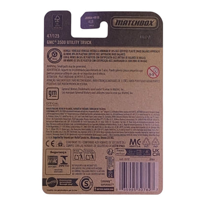 Matchbox GMC 3500 Utility Truck - Matchbox Series 47/125