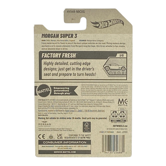 Hot Wheels Morgan Super 3 - Factory Fresh Series 1/6