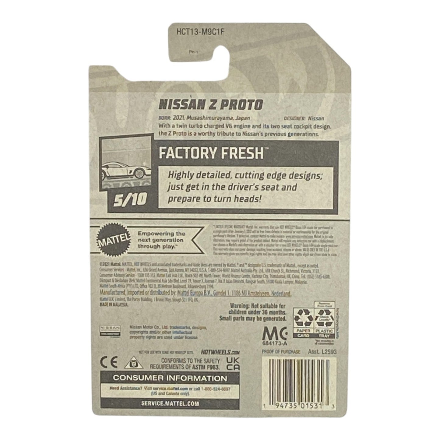 Hot Wheels Nissan Z Proto - Factory Fresh Series 5/10