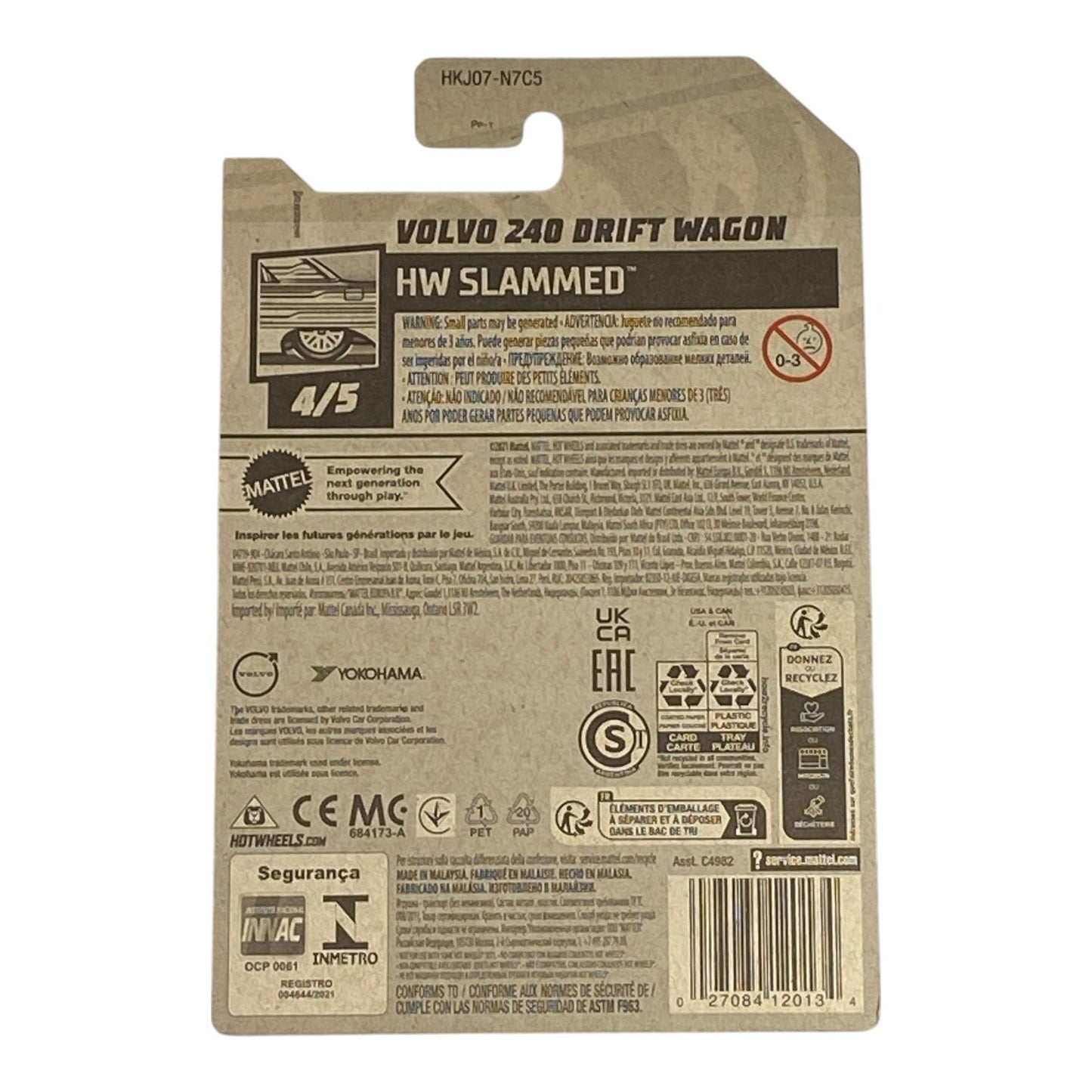 Hot Wheels Volvo 240 Drift Wagon - HW Slammed Series 4/5