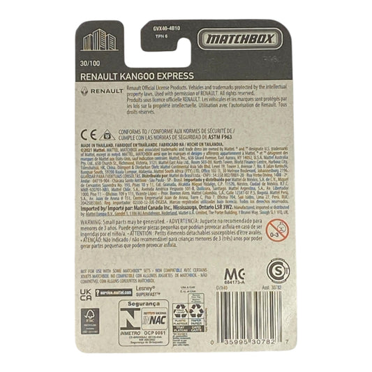 Matchbox Renault Kangoo (Locksmith) - Matchbox Series 30/100