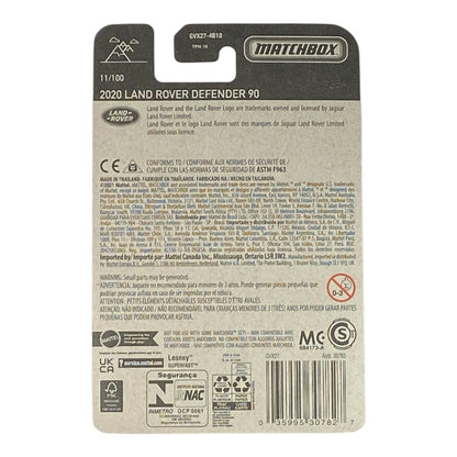 Matchbox 2020 Land Rover Defender 90 - Matchbox Series 11/100