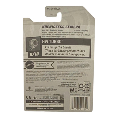 Hot Wheels Koenigsegg Gemera - Turbo Series 8/10