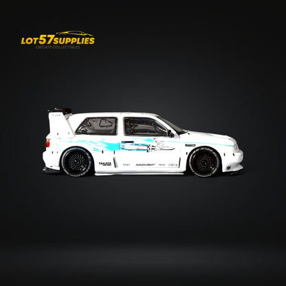 Rhino Model VW Golf Mk3 Concept - White Fast & Furious Livery 1:64