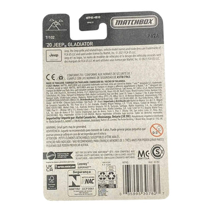 Matchbox '20 Jeep Gladiator - Matchbox Series 7/102