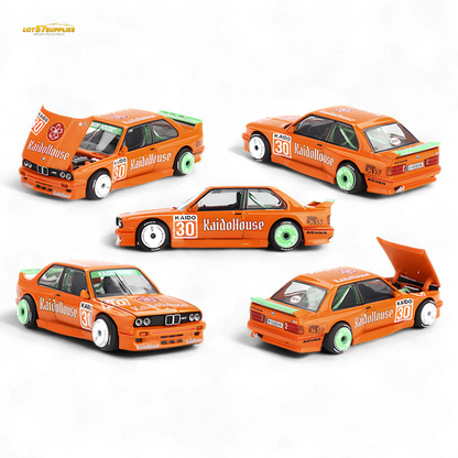Mini GT x Kaido House BMW M3 E30 KaidoHaus Orange V1 1:64 KHMG177