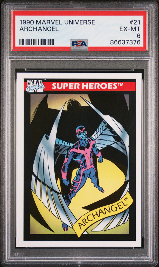 1990 MARVEL UNIVERSE ARCHANGEL  #21 - PSA 6