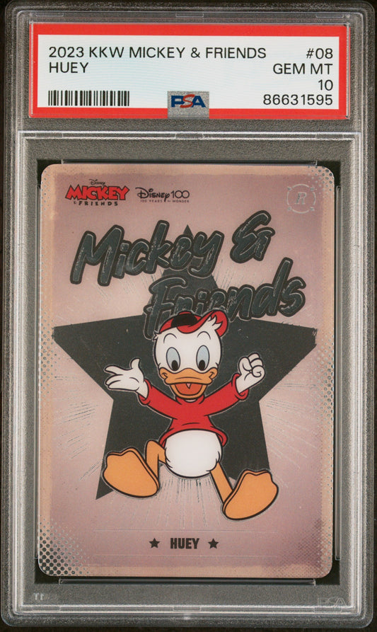 2023 KAKAWOW HOTBOX MICKEY & FRIENDS CHEERFUL TIMES HUEY 8 PSA 10