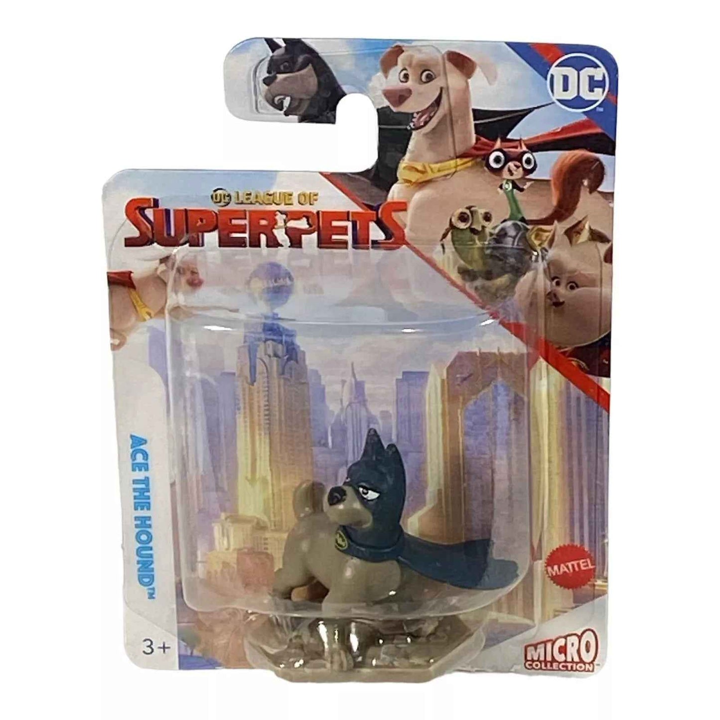 League of Super-Pets Complete Set of 5 Figures Krypto Ace Merton PB Chip