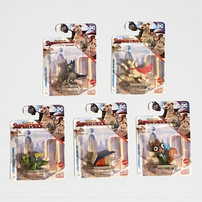 League of Super-Pets Complete Set of 5 Figures Krypto Ace Merton PB Chip
