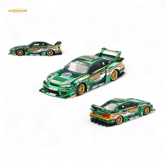 Mini-GT Nissan S15 Silvia LB-Super Silhouette 2024 Fausto Racing #858 1:64