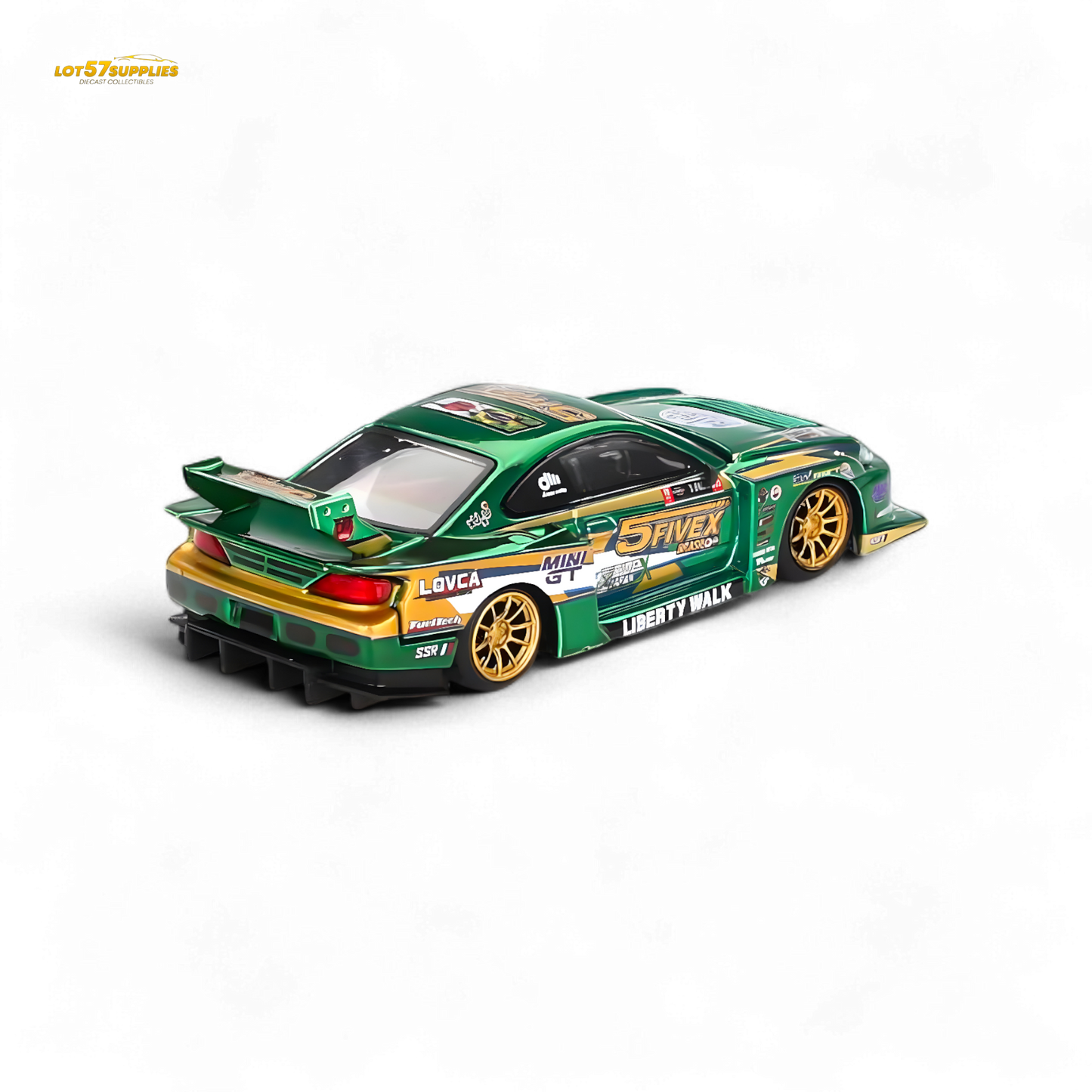 Mini-GT Nissan S15 Silvia LB-Super Silhouette 2024 Fausto Racing #858 1:64
