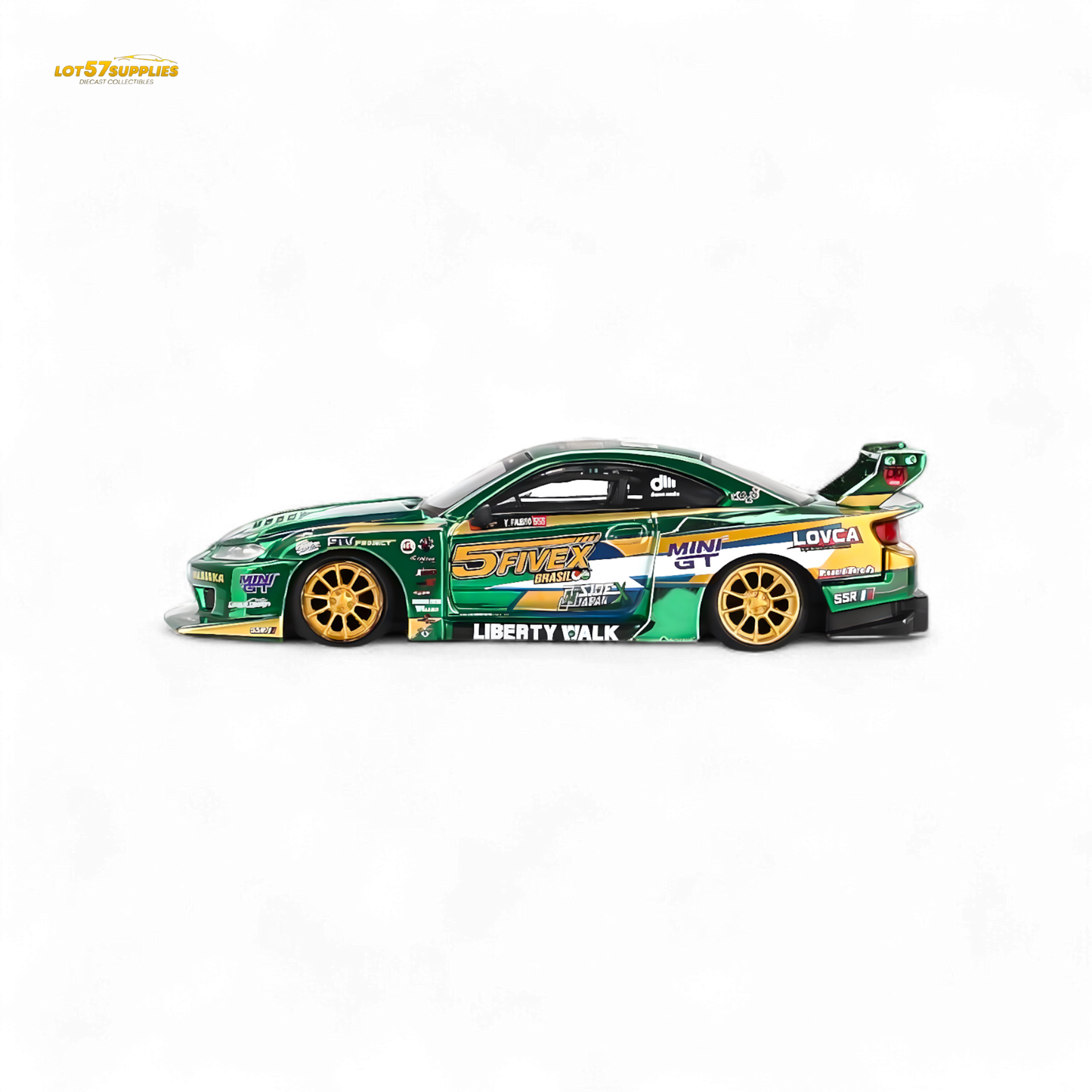 Mini-GT Nissan S15 Silvia LB-Super Silhouette 2024 Fausto Racing #858 1:64